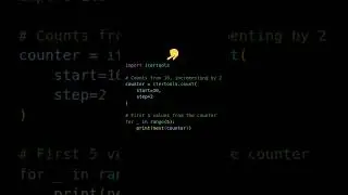 itertools.count in python