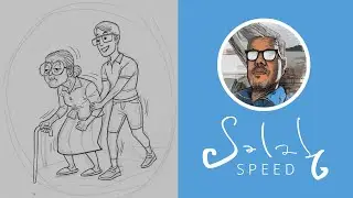 วาดลายเส้นการ์ตูน ภาพผู้ดีคือใคร (comic/speed)