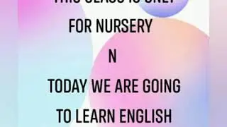 Introduction of letter 'S' for Nursery