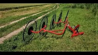 Ворошилки 5 колесные в работе \ видео от покупателя