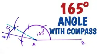 How to construct 165 degree angle with compass.....