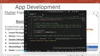 Basic Flutter App Development Structure using Visual Studio Code