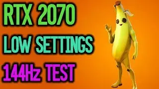 RTX 2070 Fortnite Low Settings 144Hz Test (1080p i7 8700K)