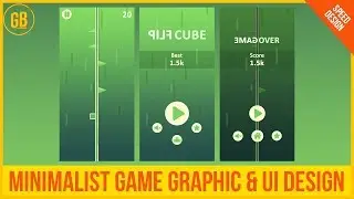 Game Graphics & UI Design - Adobe Photoshop || SpeedArt