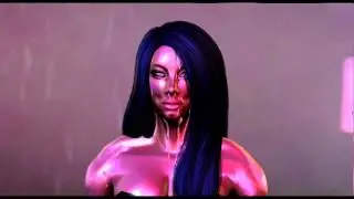 Female Bodybuilder Mesh Avatar Water Drops Effect Rain Scene Utra Graphics Settings pt 5