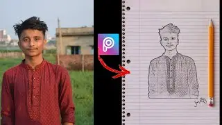 Picsart Pencil Sketch Effect - Picsart editing new style -2021 Picsart Photo Editing Tutorial ❤️