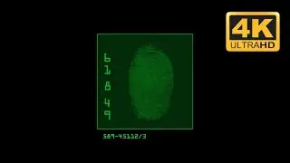 4K Fingerprint Scanner 🔋 Green & Black Background
