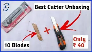 Cutter Unboxing 2021 | 18mm cutter knife set | 10 blades | paper cutter unboxing by Jaatgroup!