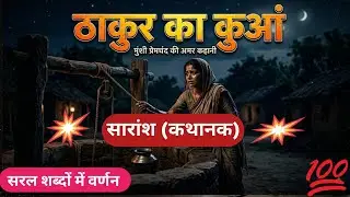 ठाकुर का कुआं कहानी का सारांश/अंतर्वस्तु | प्रेमचंद | PREMCHAND KI KAHANI THAKUR KA KUAN KA SARANSH