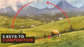 3 Easy Composition Fixes for Watercolor Painting