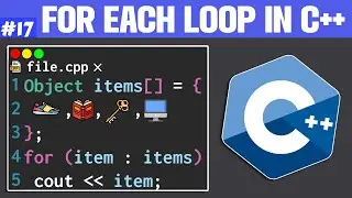 For Each Loop in C++