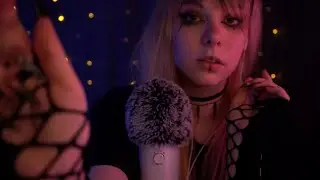 ASMR | sleepy visuals & personal attention - hand movements, whispered, mouth sounds