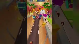 Talking Tom Gold Run 😃 Princess Angela Skateboarding #shorts #talkingtom