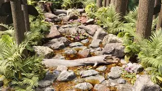 Nature environment Creation with Quixel  Megascan &  Corona Render