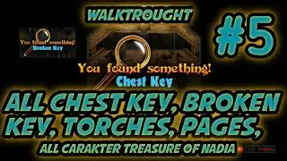 Treasure of nadia v75031 - walktrough all chest key, broken key, pages, torches, 