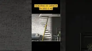 😲 Ahorra espacio con estas escaleras modernas que se desarrollan en solo 1 m2 - Te cuento cómo