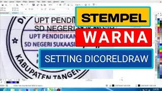 Cara buat stempel warna - seting di coreldraw x7
