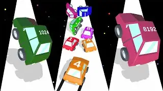 COLUBES Cars - Chain Car 2048! Merge Block 3D High Score.