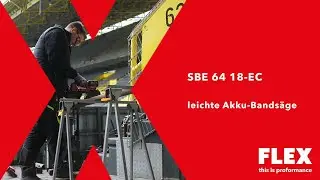 Mit der Akku-Bandsäge SBE 64 18-EC erlebst Du Proformance auf höchstem Niveau.