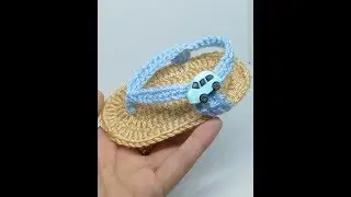 How to make Crochet sandals for Baby Boys & Girls, Crochet Baby Boy shoes | KHOUZH