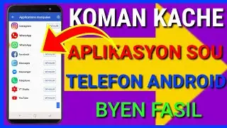 KOMAN POU KACHE #WHATSAPP E NENPÒT LÒT APLIKASYON SOU TLF ANDROID(Facebook, Instagram, twitter,)