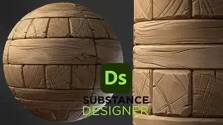 Stylized Cut Wood - Substance 3D Designer