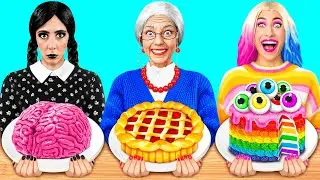 Кулинарный Челлендж: Уэнсдей Против Бабушки | Секретные Лайфхаки и Гаджеты от Fun Teen