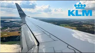 (4K 60fps) 737 Approach and Landing at Stockholm Arlanda - KLM - Boeing 737-9K2 - PH-BXS