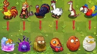 All Plants Max Level vs 400 Animal Zombies - Pvz 2 Challenge