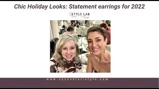 Holiday Style Series, Todays tip: STATEMENT Earrings