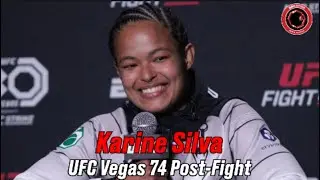 Karine Silva reacts to destroying Ketlen Souza's knee at UFC Vegas 74