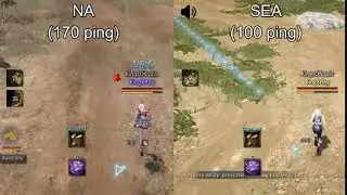 [Black Desert Online] NA vs SEA ping test with mudfish from Australia