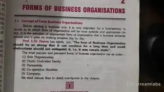 Class 11th | Business studies | Forms of business organization  | 26-08-2020