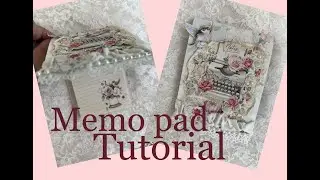 Memo pad tutorial #satmornmakes #shabbyartboutique