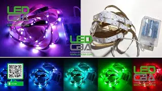 Tira Cinta Luces Led 2 Metros Rgb Automática Flexible Adhesiva + Pilas