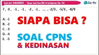 Soal CPNS Kedinasan 2024 - Deret Angka #cpns