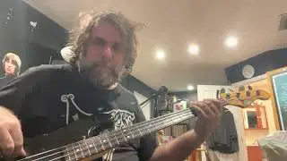 Fernando Perdomo tracking bass on "The Bottle" with Bootsy Collins, Brian Jackson and Carmine Appice