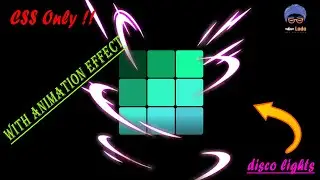 Animated disco lights by HTML&CSS only !! 