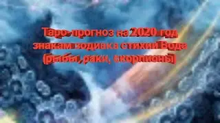 Таро-прогноз на 2020 год знакам зодиака стихии Вода (рыбы, раки, скорпионы)