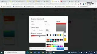 How to change the background of a slide to a Gradient Color Custom