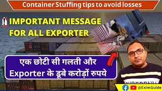 Container Stuffing tips to avoid losses | Point to Remember while container Stuffing | Export Import
