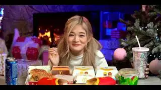 this christmas i'm doing mukbang#mukbang #kikakim #xoteam