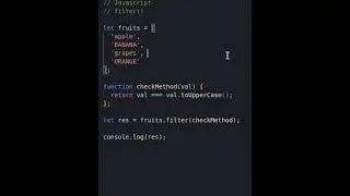 Filter upper case elements in javascript #shorts #filter