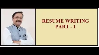 18 Resume Writing Part -1