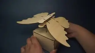 DIY Wooden Crank Drive Butterfly Kit for Kids