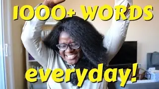 HOW I WRITE 1000+ WORDS PER DAY!