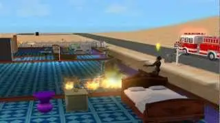 Sims 2 Fire in the house!