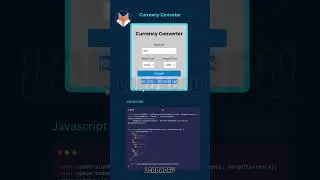 Currency Convertor with html css js