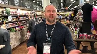 Checking out the Funko Booth with Sully at New York Toy Fair 2019