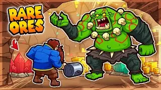 I fought giant monsters to get rare ore
